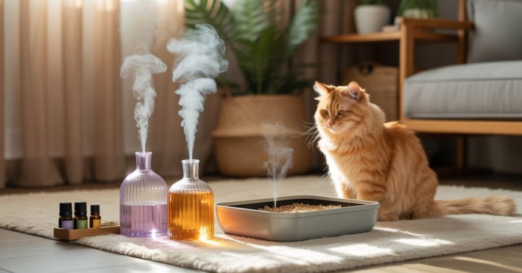 What Essential Oil Scent Covers Up Cat Litter Smell