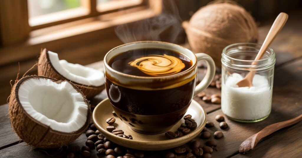 Coconut Oil in Coffee