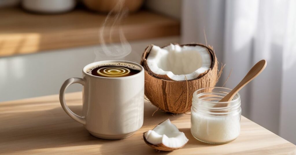 Coconut Oil in Coffee