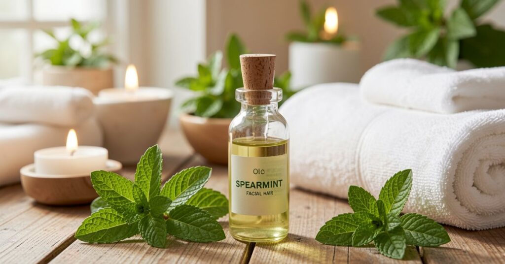 Spearmint Oil for Facial Hair