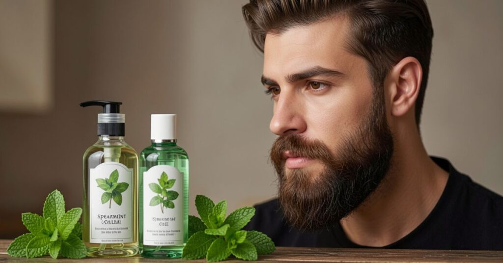 Spearmint Oil for Facial Hair