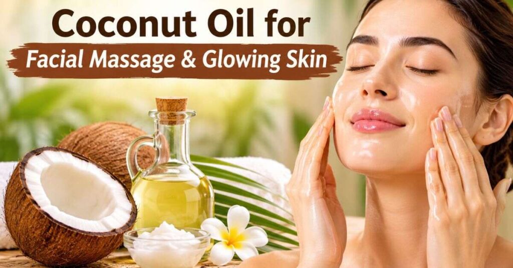 Coconut Oil for Facial Massage & Glowing Skin