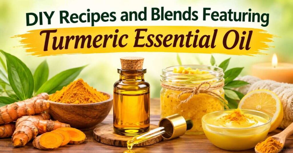 DIY Recipes and Blends Featuring Turmeric Essential Oil