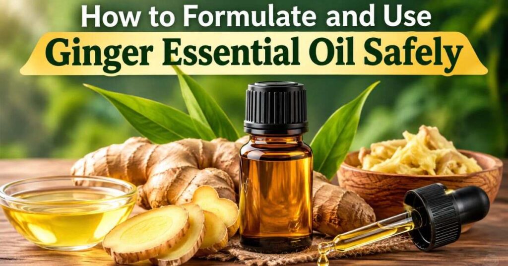 How to Formulate and Use Ginger Essential Oil Safely