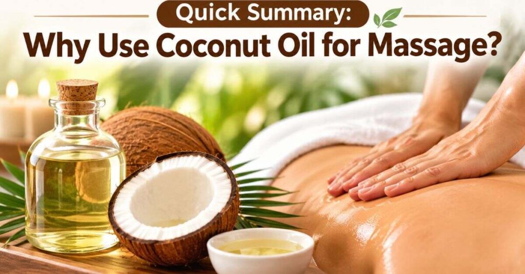 Quick Summary: Why Use Coconut Oil for Massage?