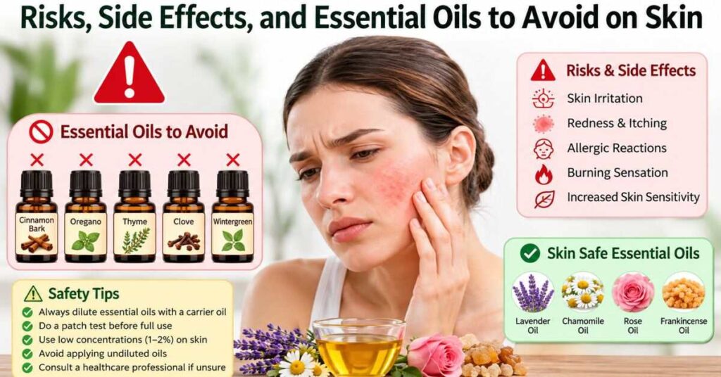 Risks, Side Effects, and Essential Oils to Avoid on Skin