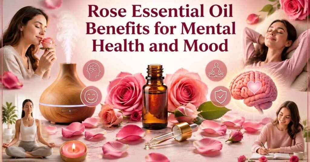 Rose Essential Oil Benefits for Mental Health and Mood