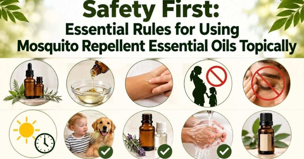 Safety First: Essential Rules for Using Mosquito Repellent Essential Oils Topically