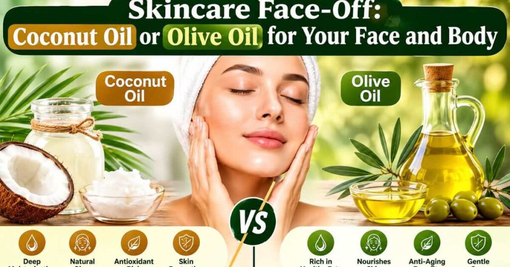 Skincare Face-Off: Coconut Oil or Olive Oil for Your Face and Body