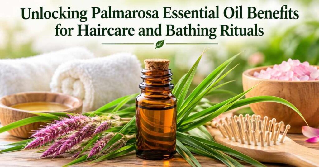Unlocking Palmarosa Essential Oil Benefits for Haircare and Bathing Rituals