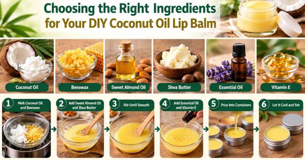 Choosing the Right Ingredients for Your DIY Coconut Oil Lip Balm