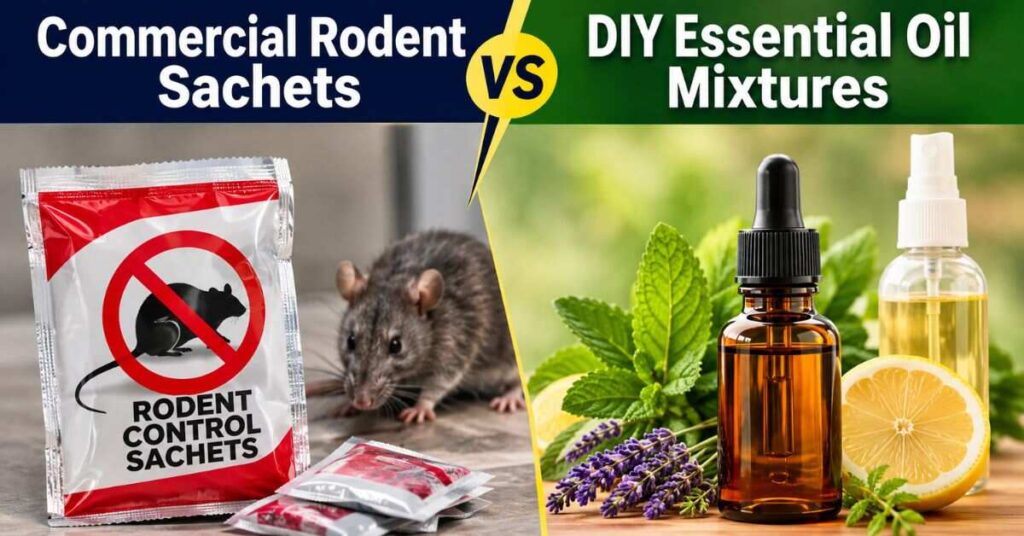 Commercial Rodent Sachets vs. DIY Essential Oil Mixtures