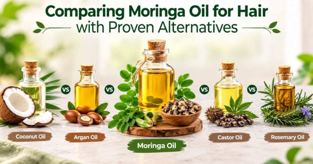 Comparing Moringa Oil for Hair with Proven Alternatives