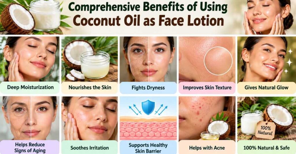 Comprehensive Benefits of Using Coconut Oil as Face Lotion