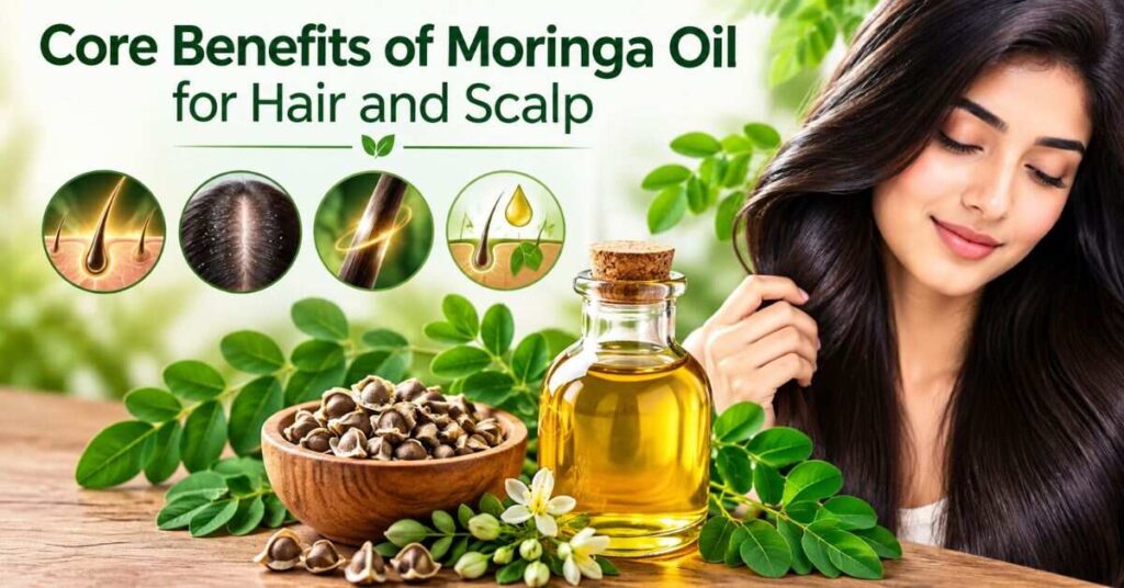 Core Benefits of Moringa Oil for Hair and Scalp