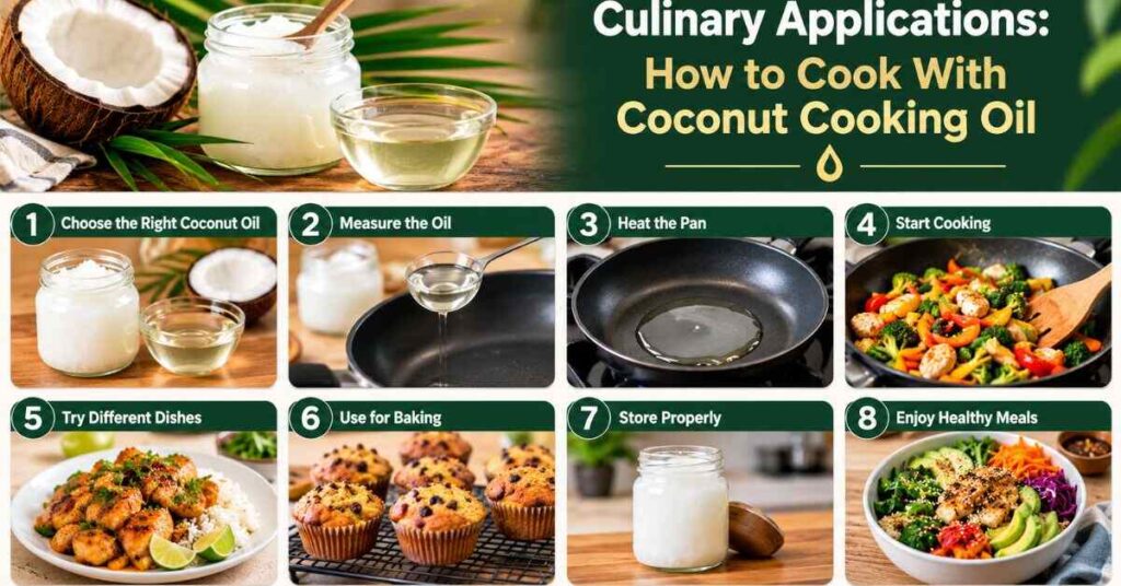 Culinary Applications: How to Cook With Coconut Cooking Oil