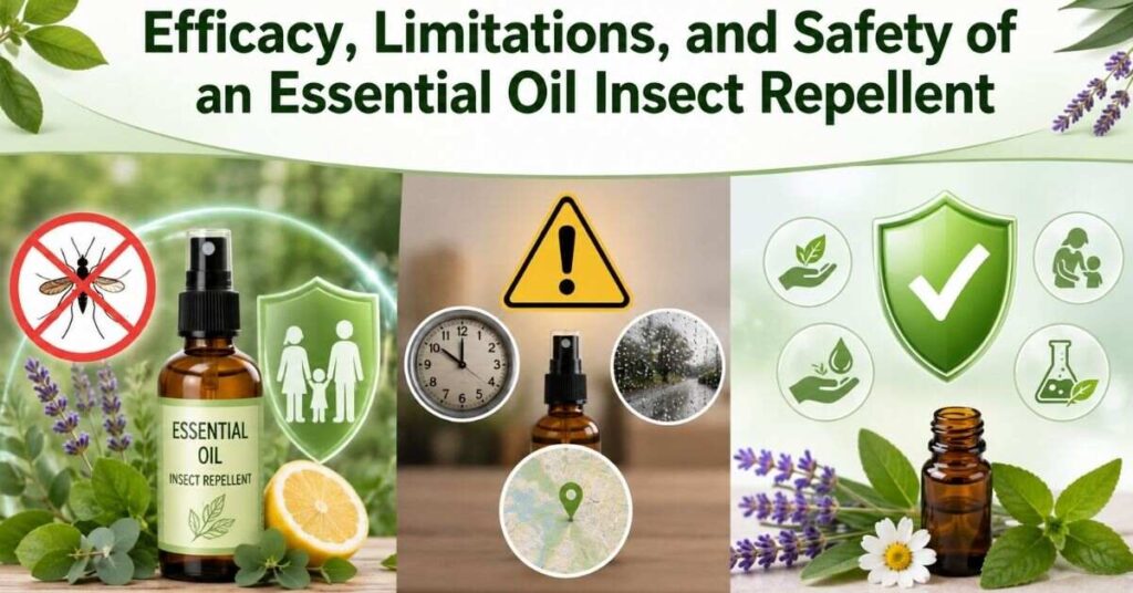 Efficacy, Limitations, and Safety of an Essential Oil Insect Repellent