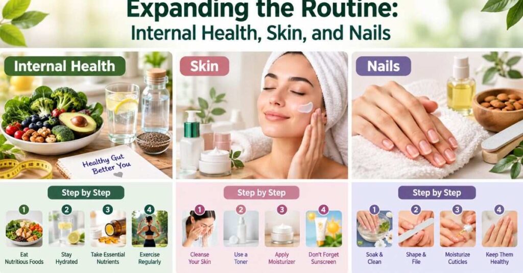 Expanding the Routine: Internal Health, Skin, and Nails
