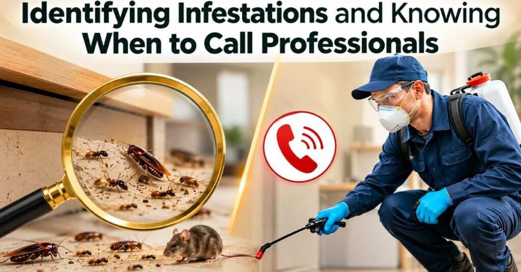 Identifying Infestations and Knowing When to Call Professionals