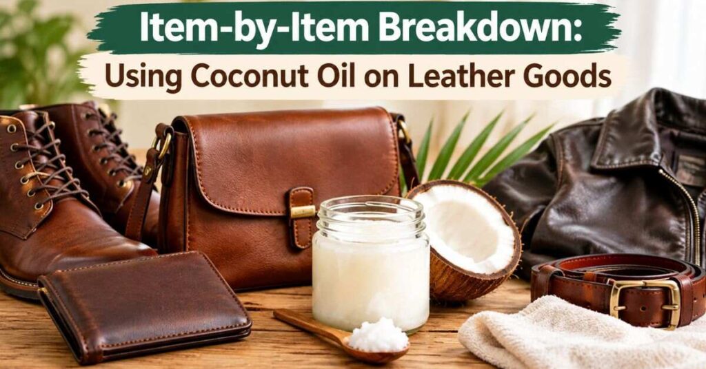 Item-by-Item Breakdown: Using Coconut Oil on Leather Goods