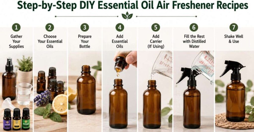 Step-by-Step DIY Essential Oil Air Freshener Recipes
