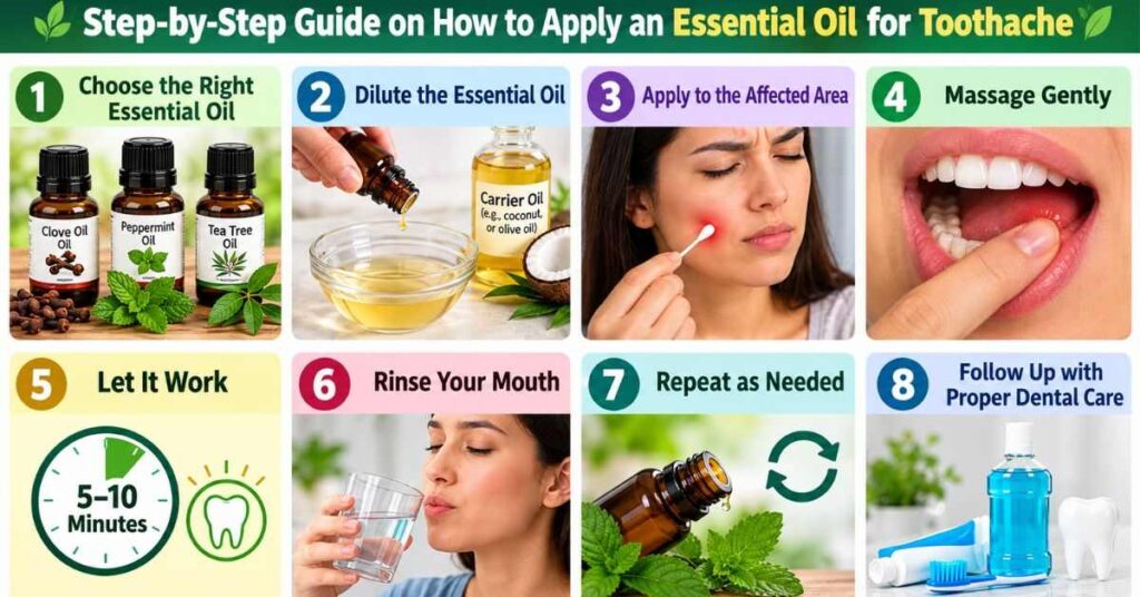 Step-by-Step Guide on How to Apply an Essential Oil for Toothache
