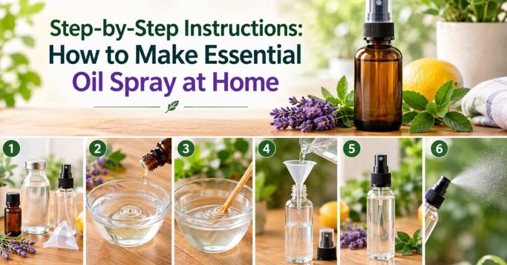 Step-by-Step Instructions: How to Make Essential Oil Spray at Home
