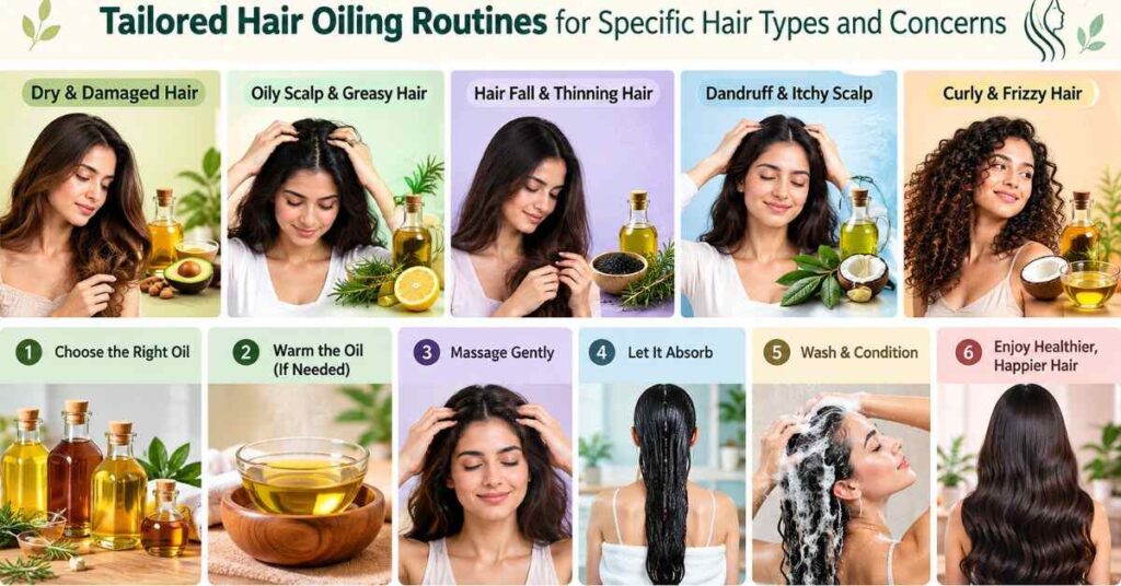Tailored Hair Oiling Routines for Specific Hair Types and Concerns
