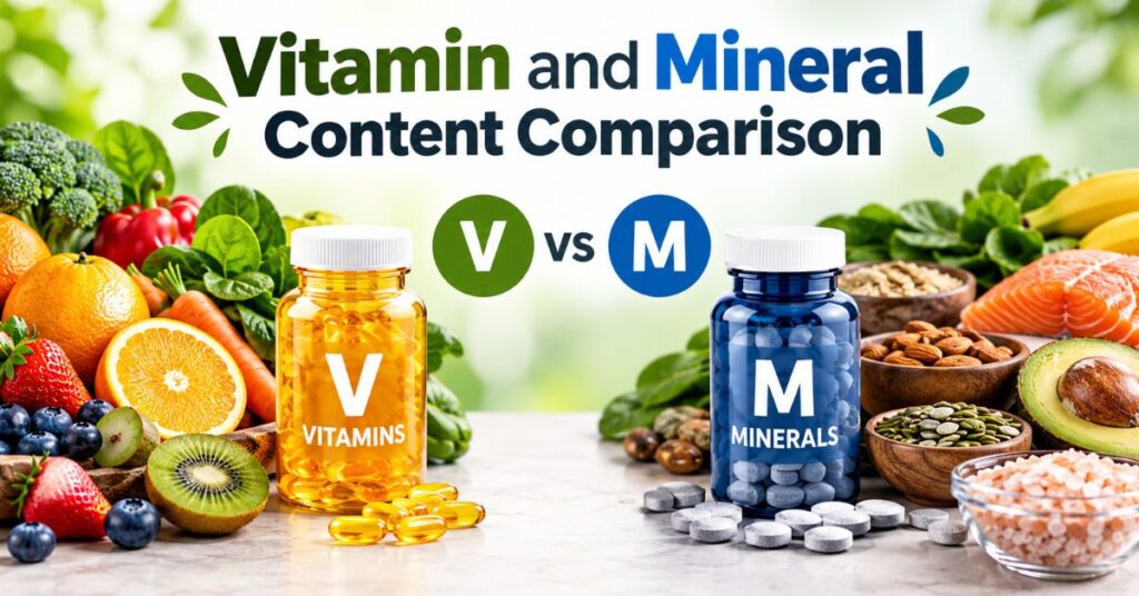 Vitamin and Mineral Content Comparison
