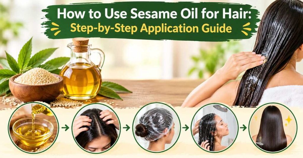 How to Use Sesame Oil for Hair: Step-by-Step Application Guide
