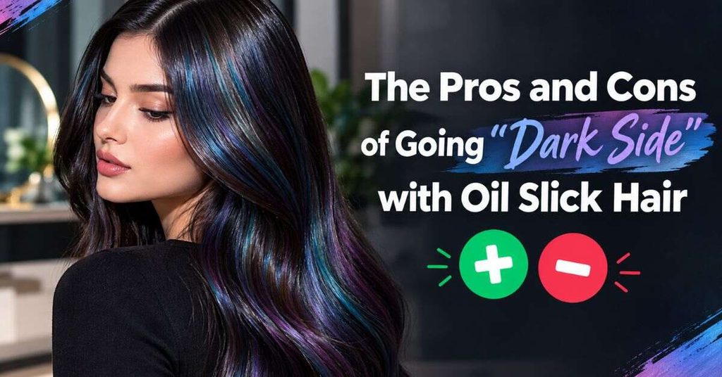 The Pros and Cons of Going "Dark Side" with Oil Slick Hair